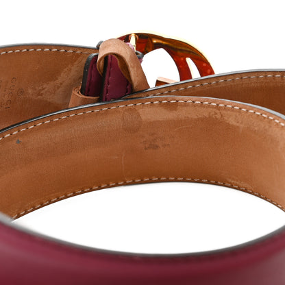 Gucci Moon Calfskin Interlocking G 37mm Belt 80 32 Glossy Pink 6 of 8