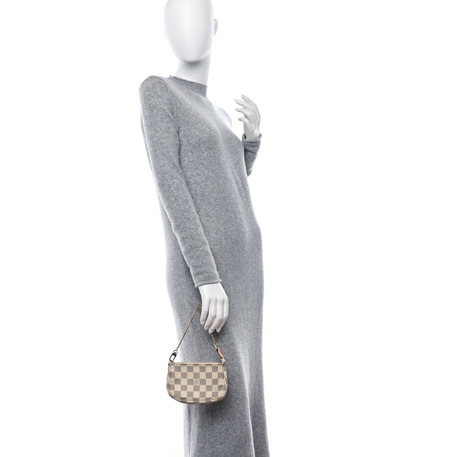Louis Vuitton LOUIS VUITTON Damier Azur Mini Pochette Accessories 3 of 6