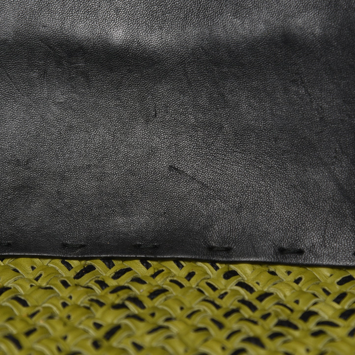 Nappa Intrecciato Large Cabat Green Black
