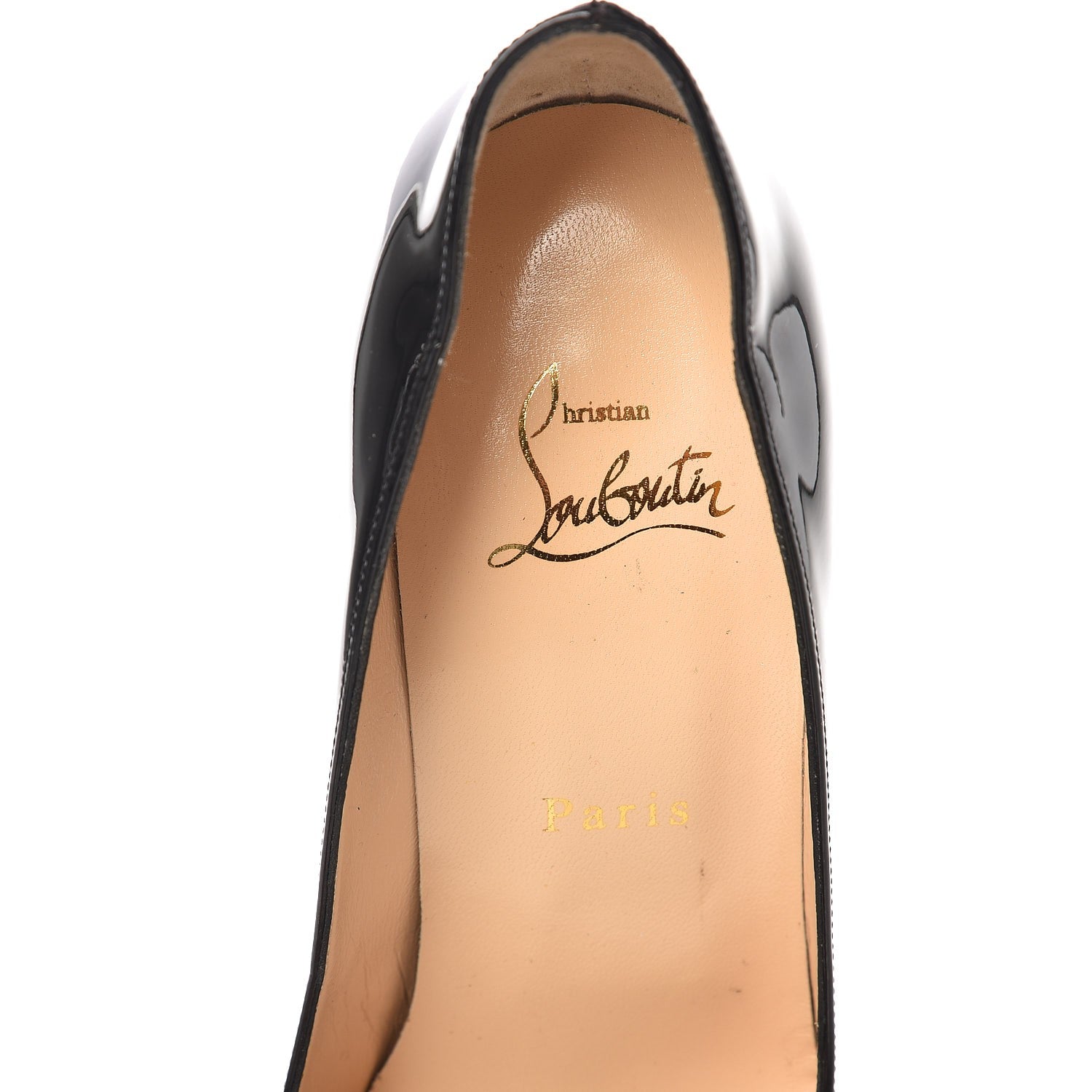 Christian Louboutin Patent Dorissima 100 Pumps 37 Black 6 of 13