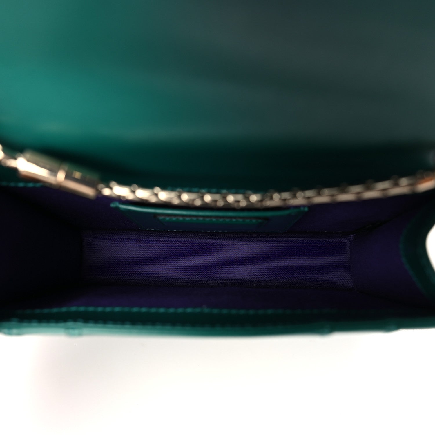 Bulgari Calfskin Small Serpenti Forever Snake Strap Crossbody Bag Emerald Green 5 of 8