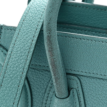Celine Goatskin Nano Luggage Antarctic 12 of 12