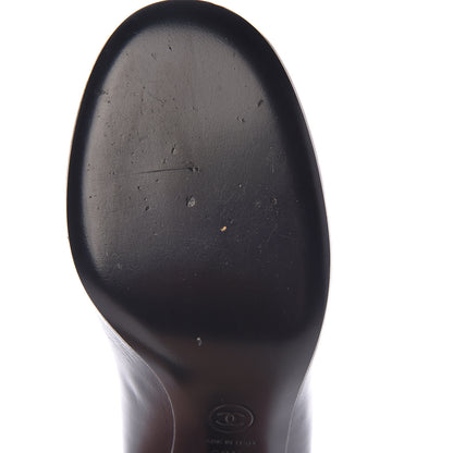 Chanel Lambskin Camellia Pumps 38.5 Black 10 of 14