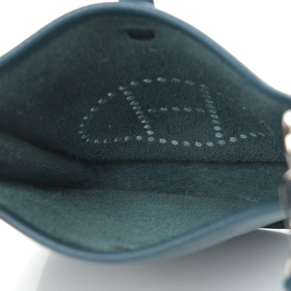 Hermes Taurillon Clemence Amazone Evelyne TPM Colvert Bleu Atoll 5 of 9