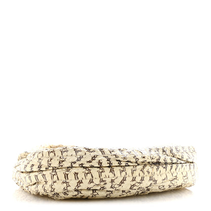 Miu Miu Snakeskin Small Matelasse Coffer Hobo Beige 4 of 19