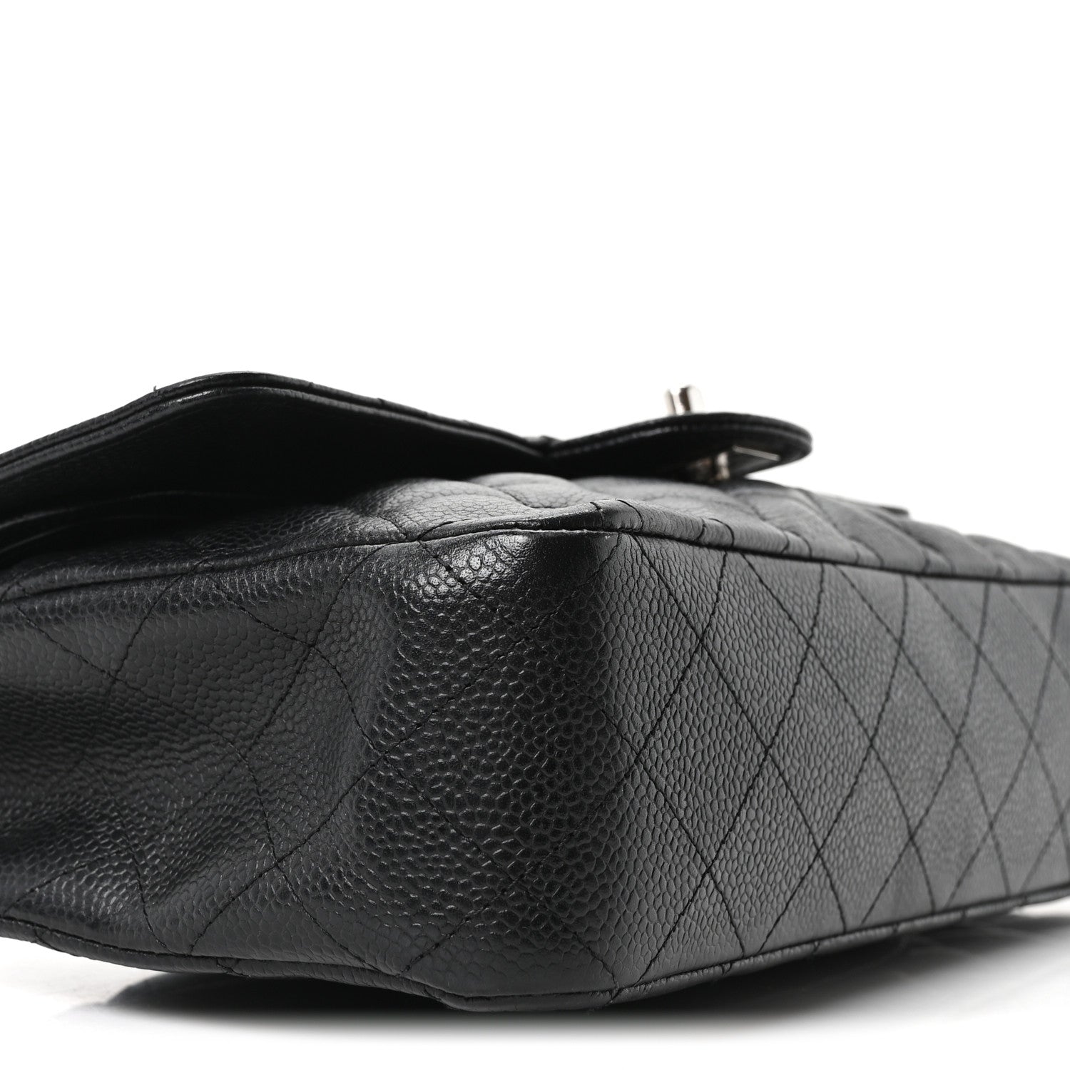 Chanel Caviar Quilted Medium Double Flap Black 9 of 10