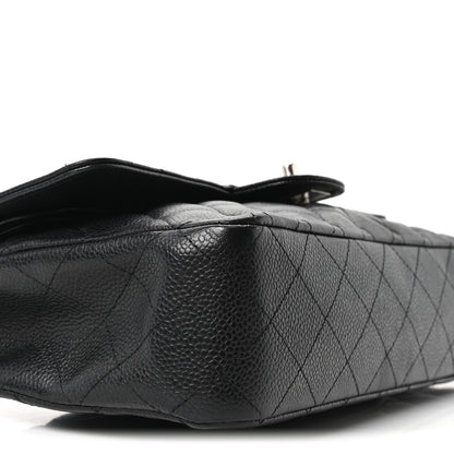 Chanel Caviar Quilted Medium Double Flap Black 9 of 10