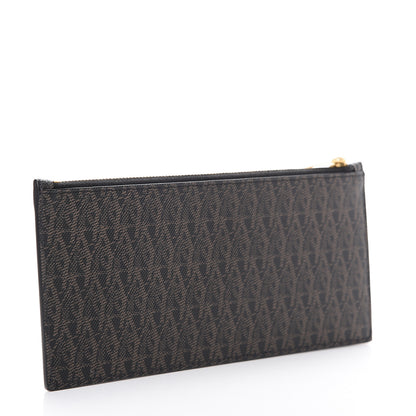 Saint Laurent Classic Toile Monogram 4 Fragments Zip Pouch Black 2 of 8