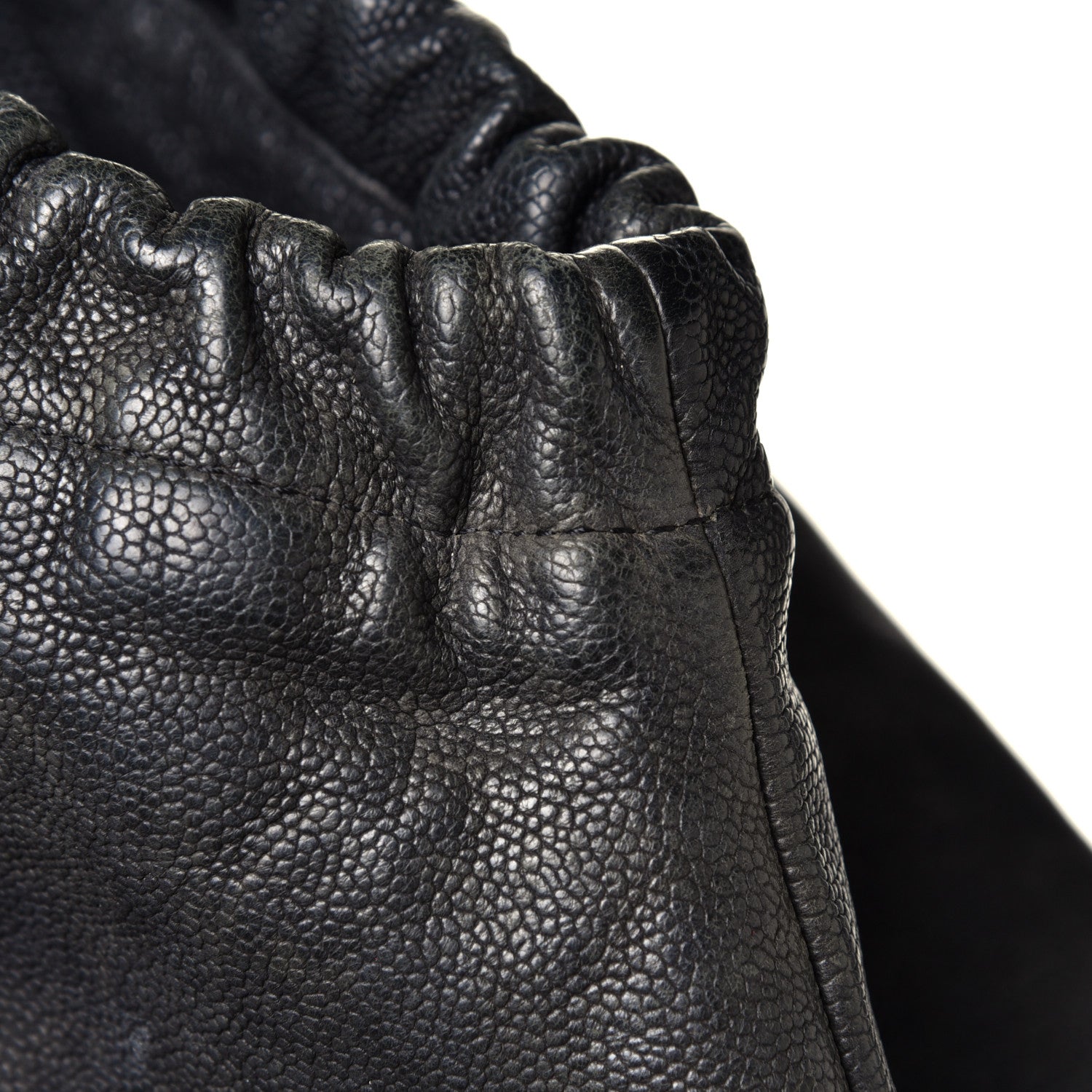 Chanel Distressed Caviar XL Coco Cabas Black 7 of 8
