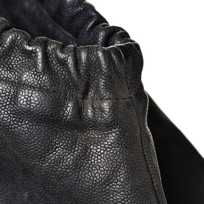 Chanel Distressed Caviar XL Coco Cabas Black 7 of 8