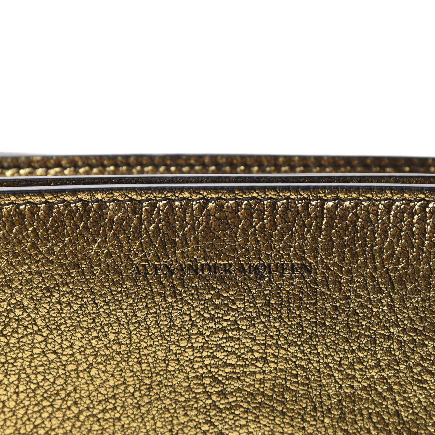 Metallic Small Twin Skull Chain Crossbody Antique Gold