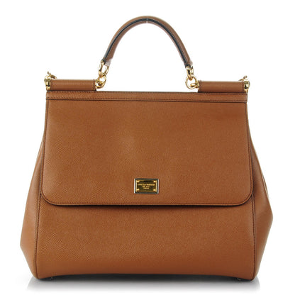 Dolce & Gabbana Dauphine Large Miss Sicily Satchel Beige 1 of 8