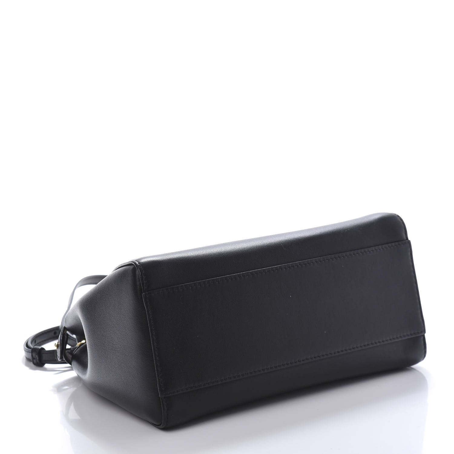 Fendi Nappa Mini Peekaboo Iconic Satchel Black 4 of 10