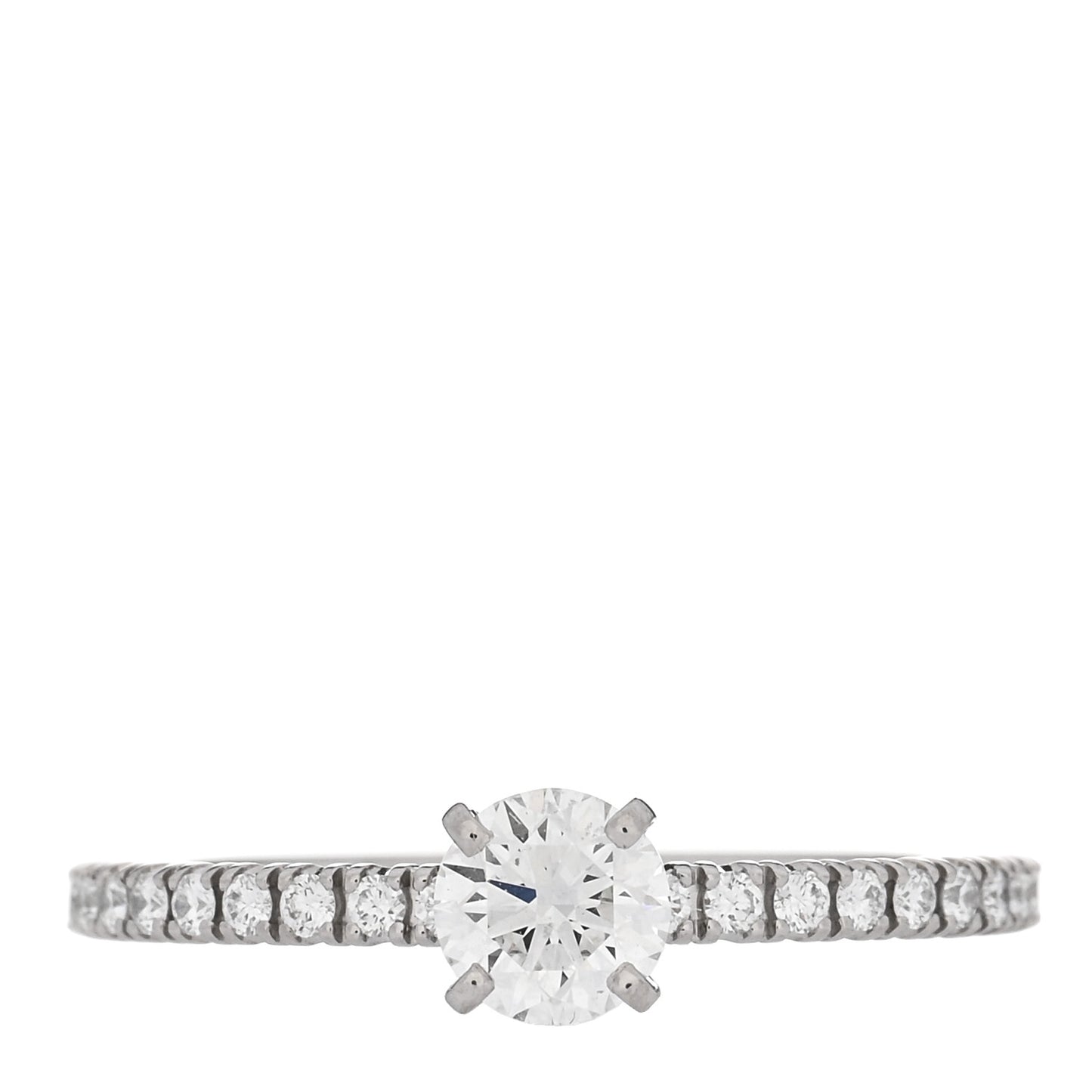 Platinum Diamond .30ct Etincelle De Cartier Solitaire Engagement Ring 48 4.5
