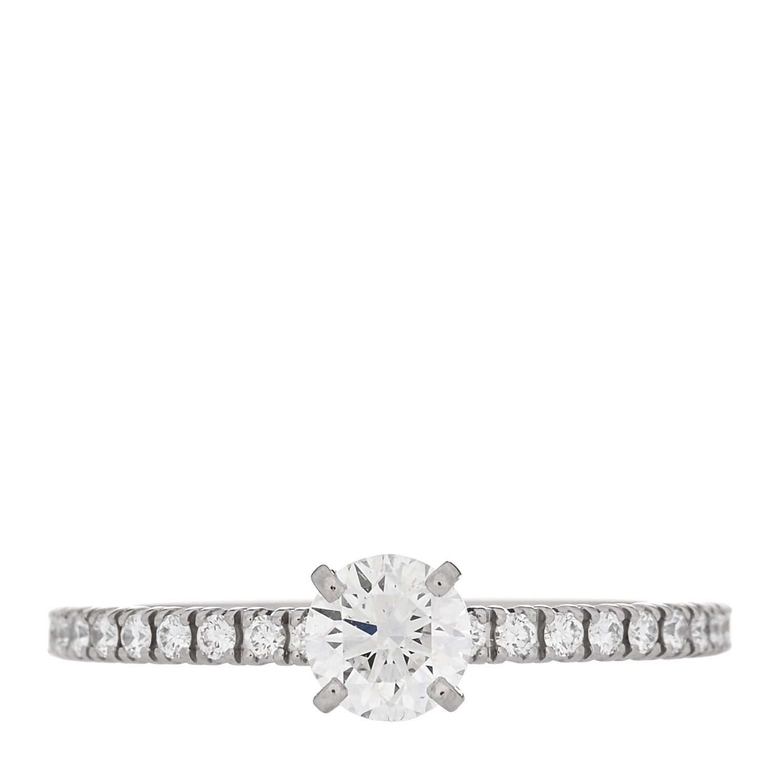 Cartier Platinum Diamond .30ct Etincelle De Cartier Solitaire Engagement Ring 48 4.5 1 of 5