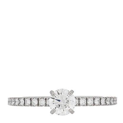Cartier Platinum Diamond .30ct Etincelle De Cartier Solitaire Engagement Ring 48 4.5 1 of 5