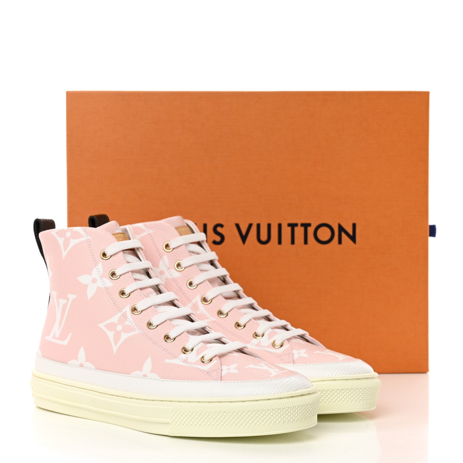 Louis Vuitton Monogram Giant Stellar Sneaker Boots 38.5 Rose 9 of 9