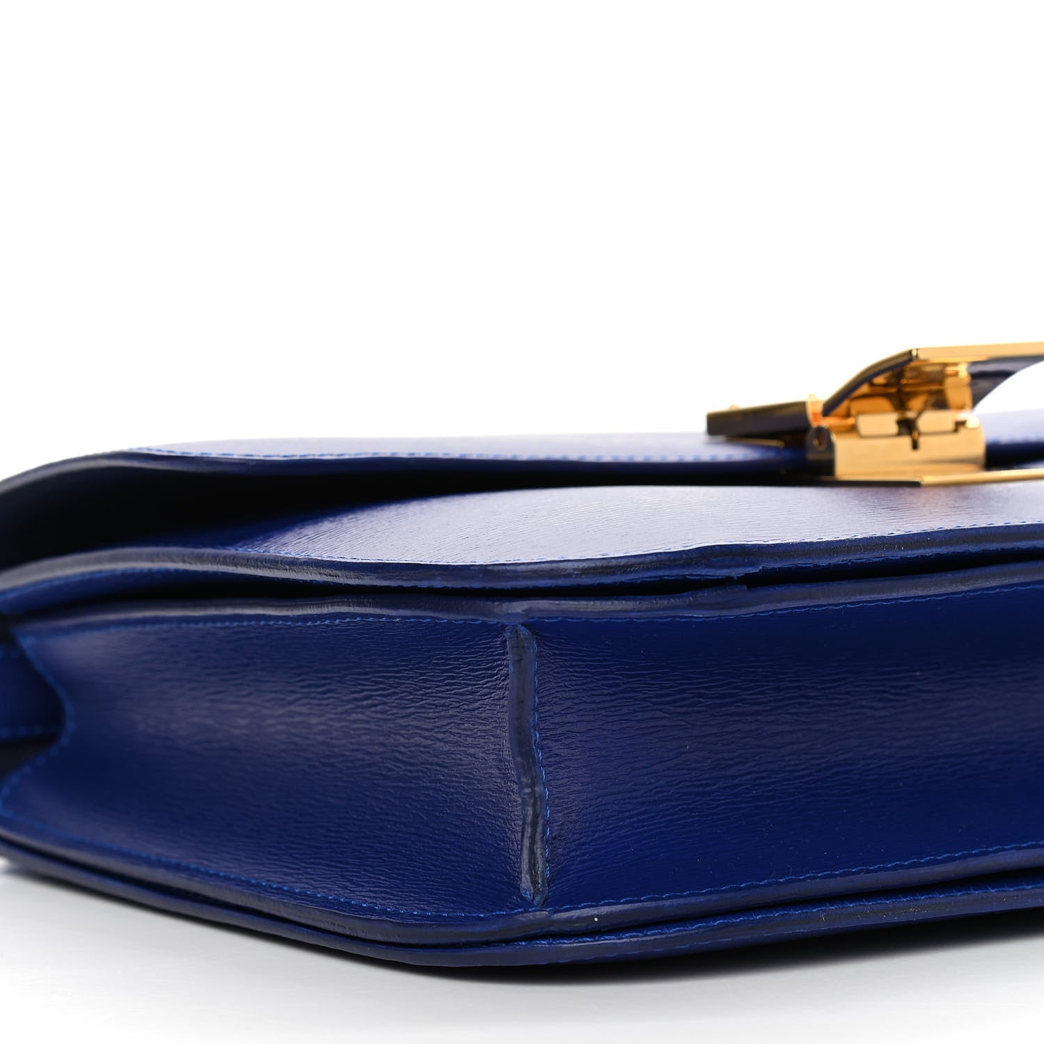 Celine Liege Calfskin Medium Classic Box Flap Bag Indigo 9 of 11