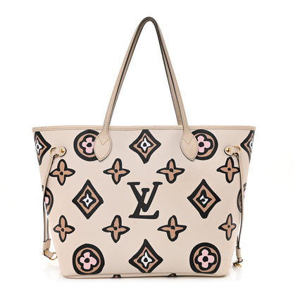 Louis Vuitton Monogram Giant Wild At Heart Neverfull MM Creme 1 of 9