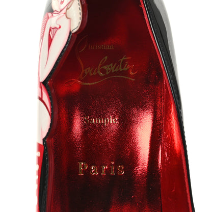 Christian Louboutin Patent Pinupina 100 Pumps 37 Black 6 of 7