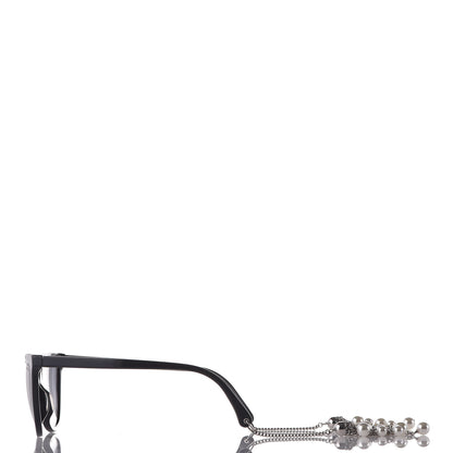 Chanel Acetate Polarized Fantasy Pearl Cat Eye Sunglasses 5341-H-A Black 2 of 9