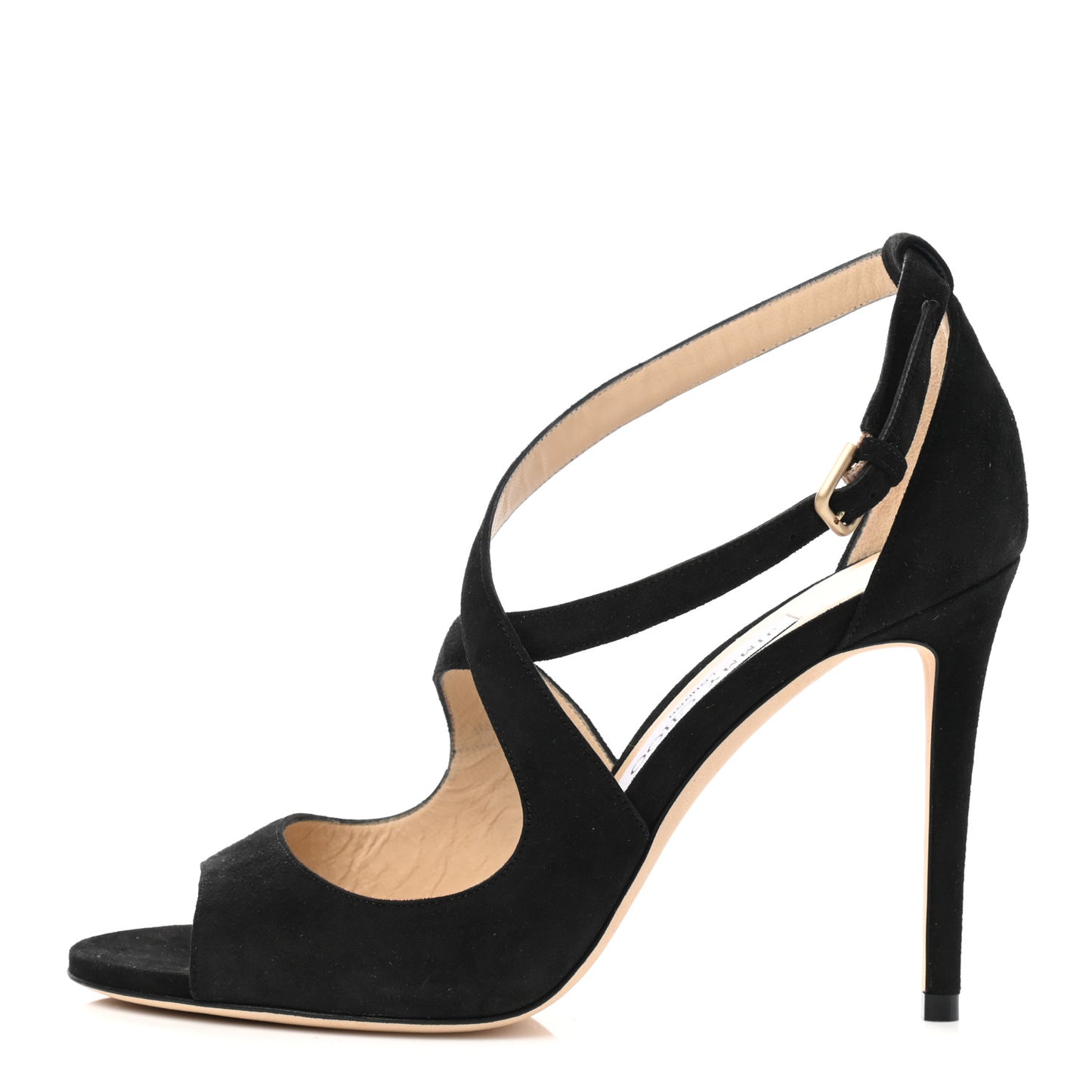 Suede Emily 100 Sandal 38 Black