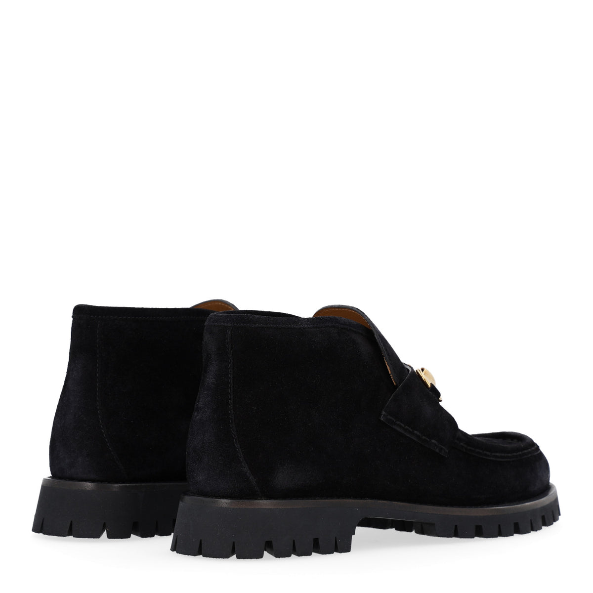 Gucci Suede Horsebit Womens Ankle Boots 38.5 Black 5 of 11