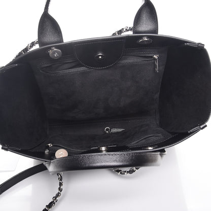 Chanel Caviar Small Studded Deauville Tote Black 6 of 9