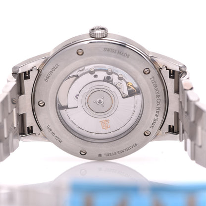 Tiffany Stainless Steel 40mm CT60 3-Hand Automatic Watch Grey 7 of 9