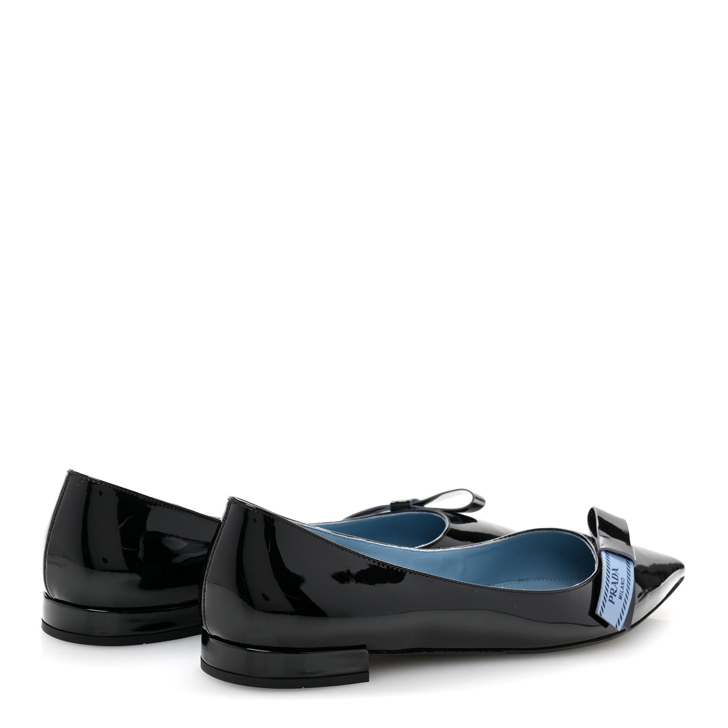 Vernice Logo Bow Ballerina Flats 40.5 Black
