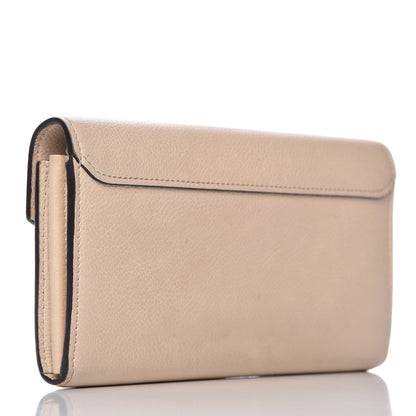 Louis Vuitton Calfskin Flowers My Lockme Wallet Creme 4 of 12