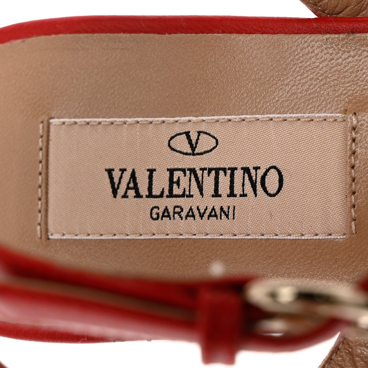 Valentino Garavani Calfskin Nappa Rockstud Ankle Wrap Flat Thong Sandals 35 Rouge Pur 7 of 10