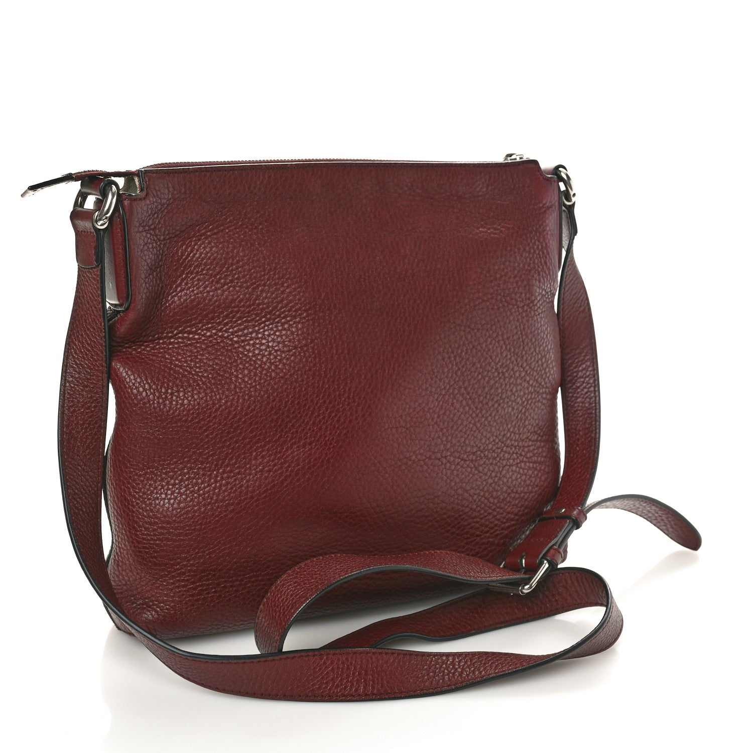 Gucci Pebbled Calfskin Medium Soho Messenger Bag Bordeaux 3 of 10