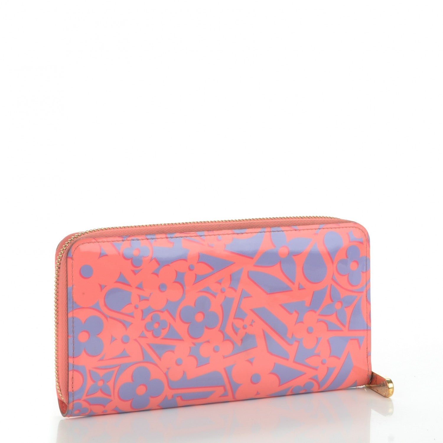 Louis Vuitton Patent Sweet Monogram Zippy Wallet Corail 3 of 8