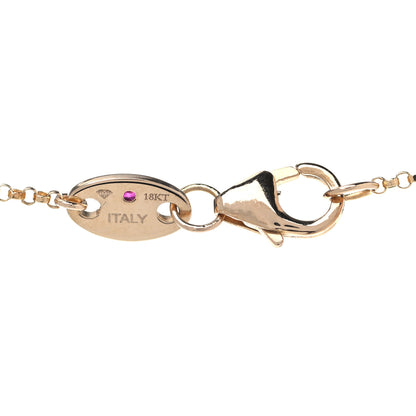Roberto Coin X DISNEY 18K Yellow Gold Diamond Cinderella Mouse Necklace 3 of 5