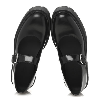 Hermes Glazed Calfskin Hoxton Oxford 35 Black 2 of 9