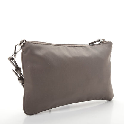 Prada Tessuto Nylon Saffiano Wristlet Argilla 2 of 7