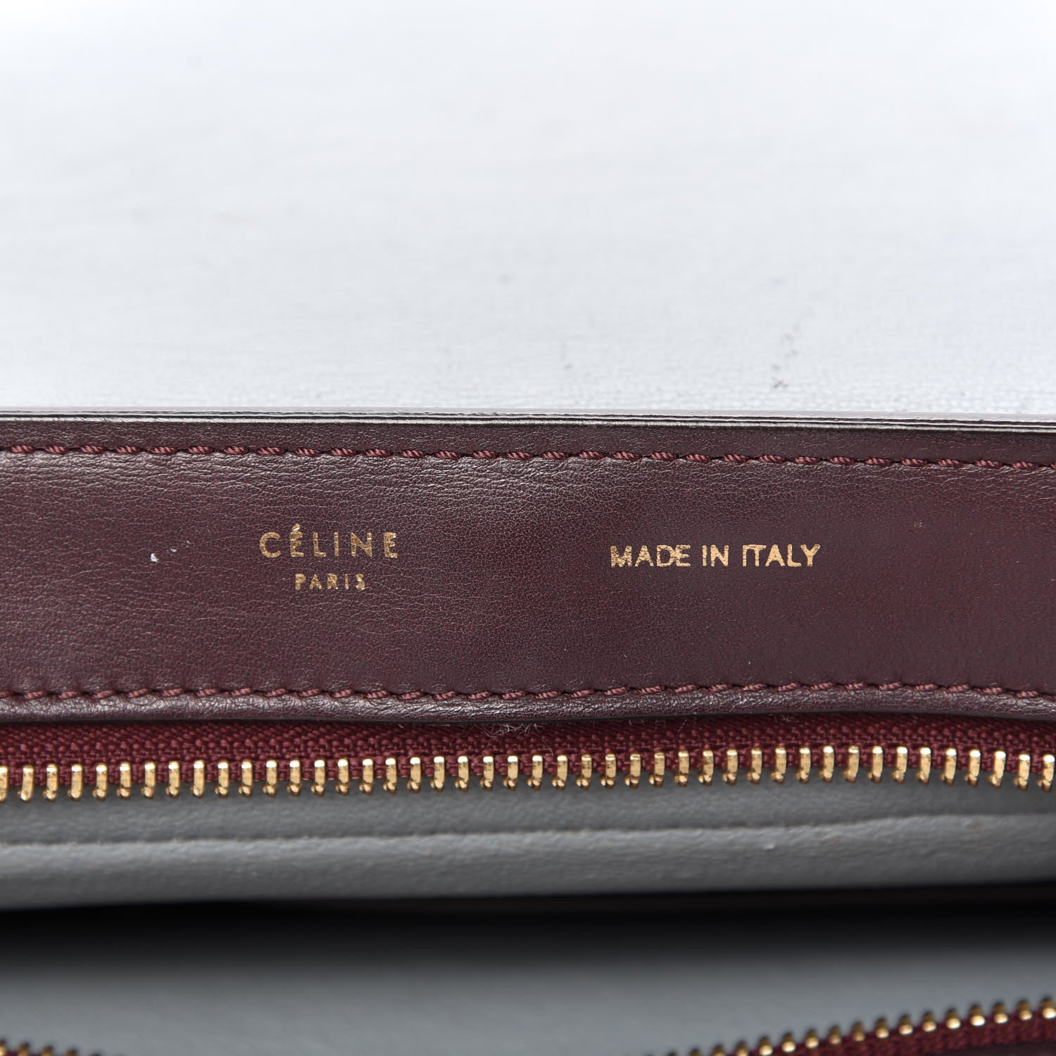 Celine Smooth Calfskin Suede Medium Tri-Color Trapeze Dark Grey 8 of 14