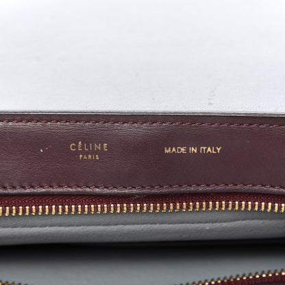 Celine Smooth Calfskin Suede Medium Tri-Color Trapeze Dark Grey 8 of 14
