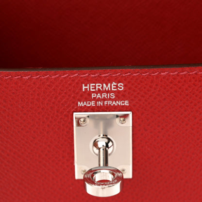 Hermes Epsom Kelly Sellier 25 Rouge Casaque 6 of 10
