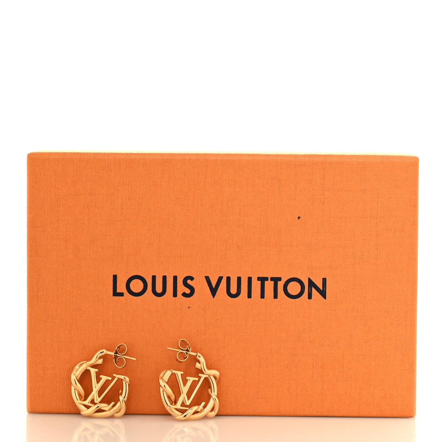 Louis Vuitton Garden Louise Hoop Earrings Gold 5 of 5
