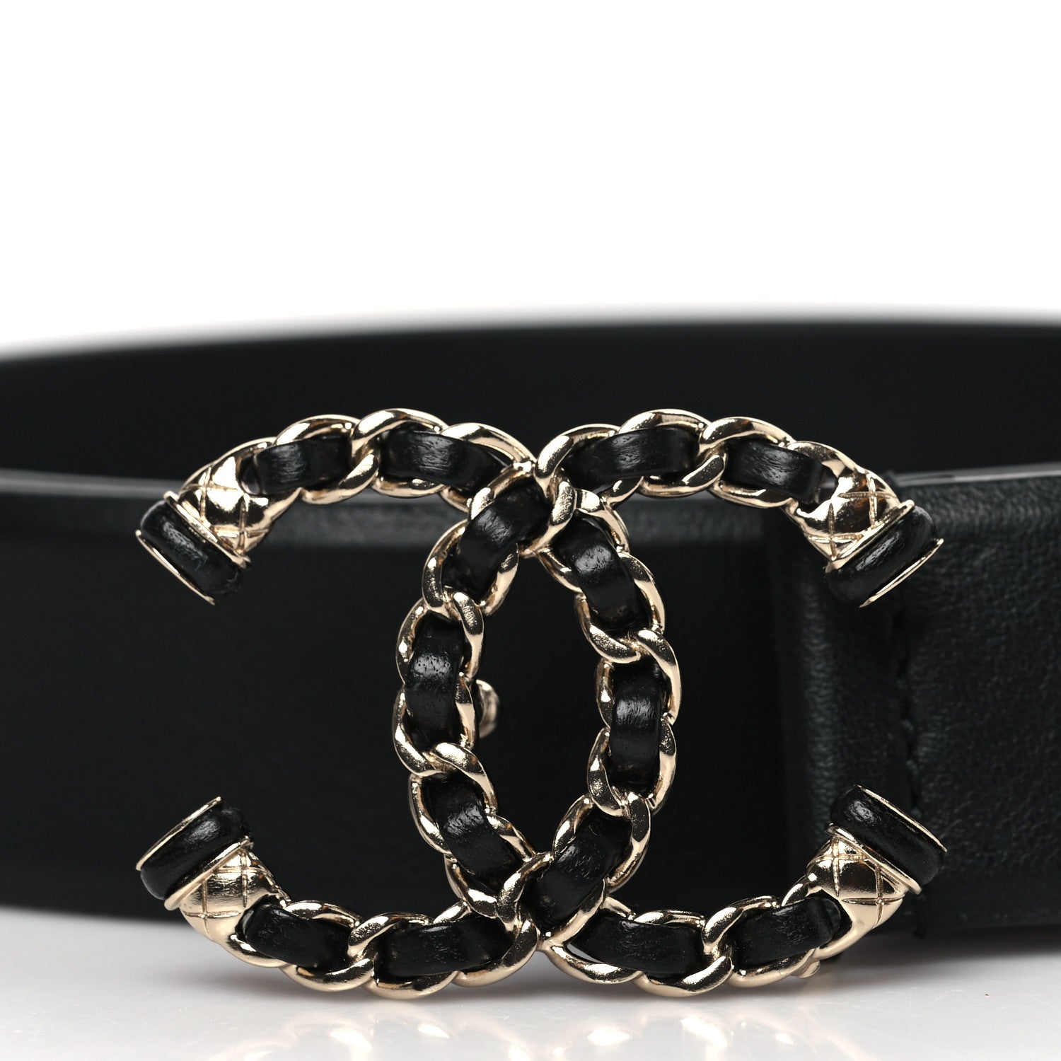 Chanel Lambskin CC Chain Belt 90 36 Black 2 of 7