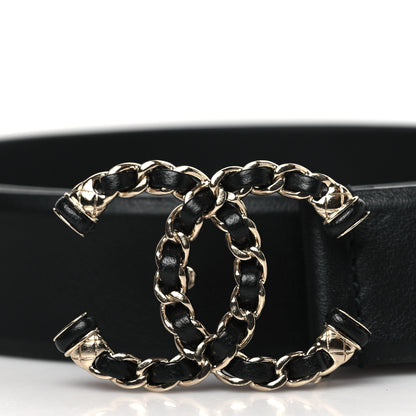 Chanel Lambskin CC Chain Belt 90 36 Black 2 of 7