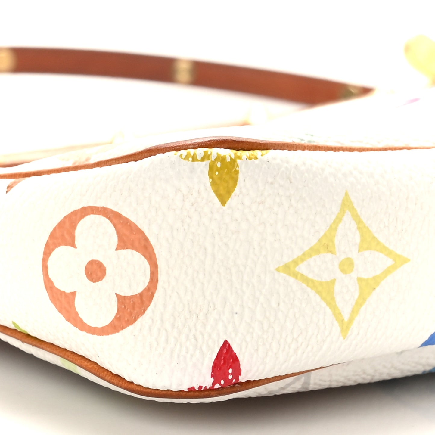 Monogram Multicolor Pochette Accessories White