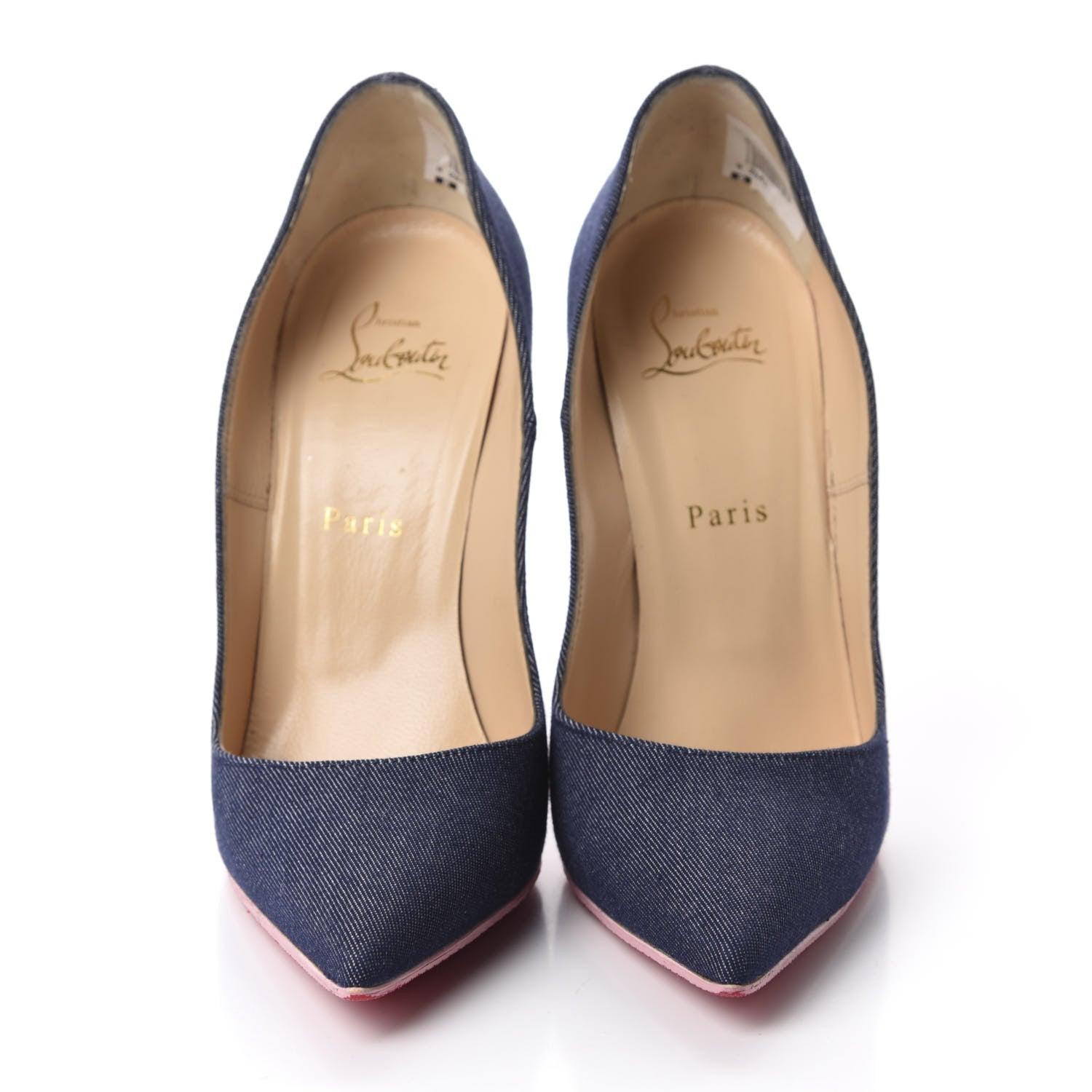 Christian Louboutin Denim Patent So Kate 120 Pumps 39.5 Blue Pompadour 2 of 9