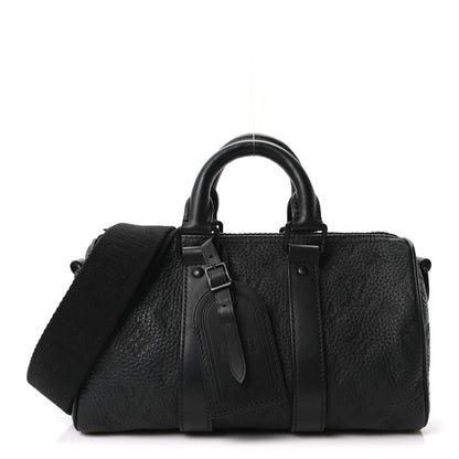 Louis Vuitton Monogram Taurillon Keepall Bandouliere 25 Black 1 of 10