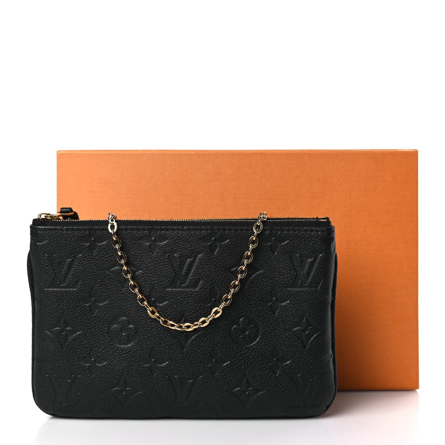 Louis Vuitton Empreinte Double Zip Pochette Black 10 of 10