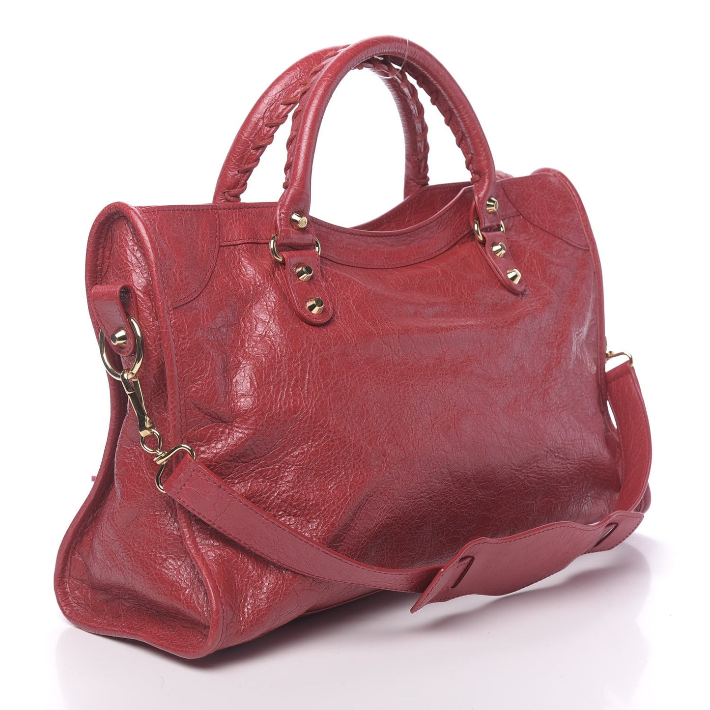 Agneau Classic Gold Hardware City Rouge Sapphire