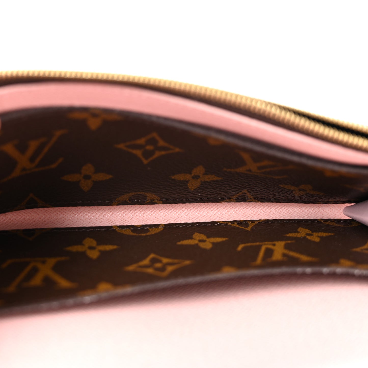 Monogram Emilie Wallet Rose Ballerine