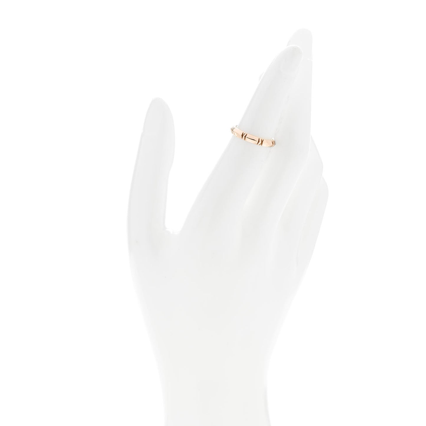 18K Rose Gold Atlas X Closed Narrow Ring 49 5